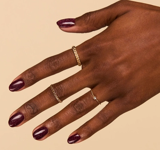 SEMILAC ГЕЛЬ-ЛАК LOVE IS IN THE NAILS 393 SPARKLING BLACK CHERRY 7МЛ