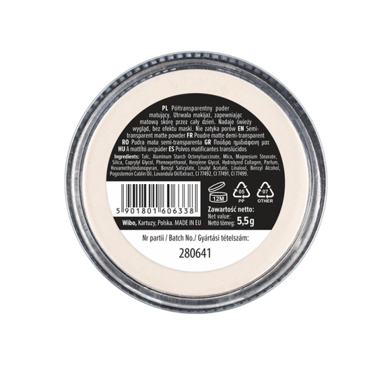 WIBO FIXING POWDER РОЗСИПЧАСТА ПУДРА ДЛЯ ОБЛИЧЧЯ