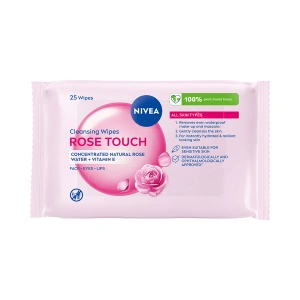 NIVEA МИЦЕЛЛЯРНЫЕ САЛФЕТКИ С РОЗОВОЙ ВОДОДОЙ 25 ШТУК