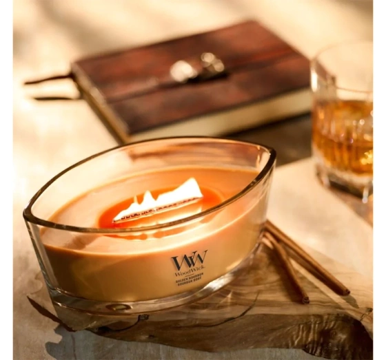 Woodwick Elipse Jar Candle ароматическая свеча Golden Bourbon 453,6 г