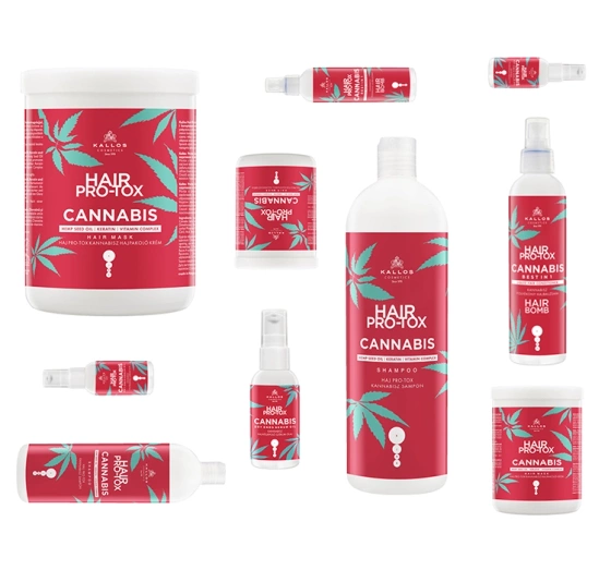 Натисніть на картинку, щоб її збільшити KALLOS KJMN HAIR PRO-TOX CANNABIS МАСКА ДЛЯ ВОЛОССЯ 1000МЛ