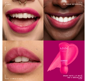NYX Professional Makeup Smushy матовий бальзам для губ 04 She's Serving 8 мл