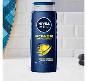 NIVEA MEN POWER FRESH ГЕЛЬ ДЛЯ ДУША ДЛЯ МУЖЧИН ДЛЯ ТЕЛА, ЛИЦА И ВОЛОС 500МЛ