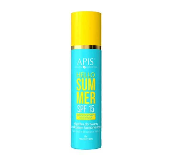 APIS HELLO SUMMER ВОДОСТОЙКИЙ СПРЕЙ ДЛЯ ЛИЦА SPF15 150МЛ