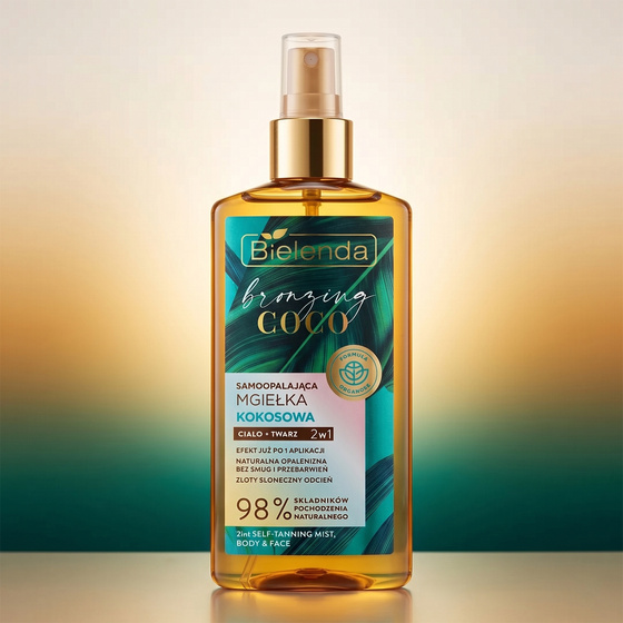 Bielenda Bronzing Coco кокосовый мист-автозагар 2 в 1 для лица и тела 150 мл