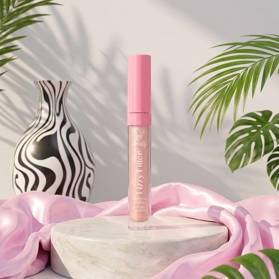 Натисніть на картинку, щоб її збільшити Lovely Fizzy Filler блиск з ефектом збільшення губ та блискітками 4 г