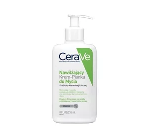 CERAVE ЗВОЛОЖУВАЛЬНИЙ КРЕМ-ПІНКА ДЛЯ МИТТЯ СУХОЇ І НОРМАЛЬНОЇ ШКІРИ 236МЛ