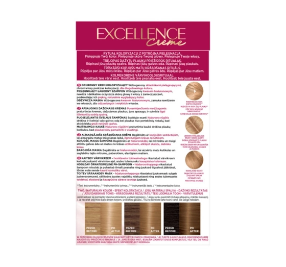 LOREAL EXCELLENCE CREME ФАРБА ДЛЯ ВОЛОССЯ 8 LIGHT BLONDE