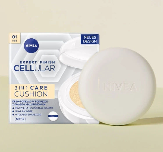 NIVEA HYALURON CELLULAR FILLER КОМПАКТНИЙ ТОНАЛЬНИЙ ЗАСІБ SPF15 01 HELL 15Г