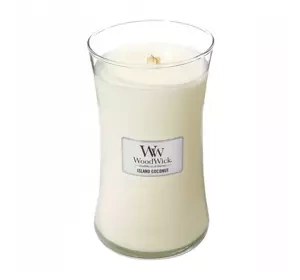 WOODWICK LARGE JAR CANDLE АРОМАТИЧЕСКАЯ СВЕЧА ISLAND COCONUT 610Г