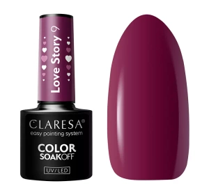 CLARESA SOAK OFF ГЕЛЬ-ЛАК LOVE STORY 9 5Г