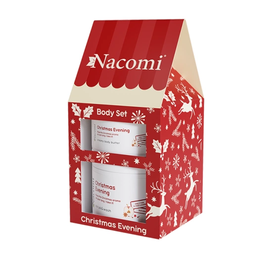 Натисніть на картинку, щоб її збільшити NACOMI CHRISTMAS EVENING ПОДАРУНКОВИЙ НАБІР МАСЛО ДЛЯ ТІЛА + ПІЛІНГ ДЛЯ ТІЛА