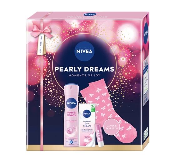 Нажмите на картинку, чтобы ее увеличить NIVEA Pearly Dreams набор для женщин с косметикой и носками