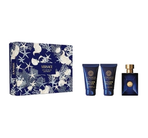 VERSACE DYLAN BLUE POUR HOMME НАБІР ТУАЛЕТНА ВОДА СПРЕЙ 50МЛ + ГЕЛЬ + БАЛЬЗАМ ПІСЛЯ ГОЛІННЯ