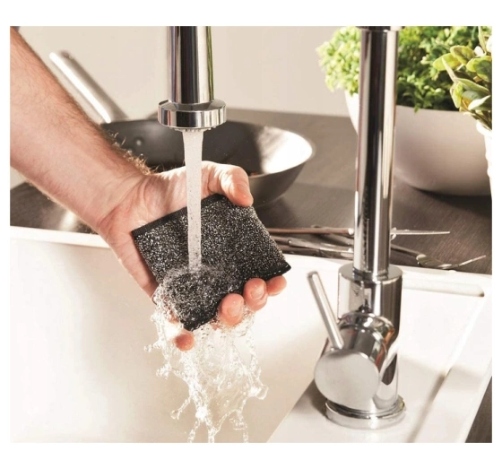 Vileda Glitzi Power Inox: кухонная губка из нержавеющей стали 2 шт.