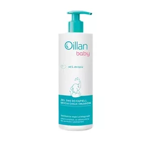 OILLAN BABY ГЕЛЬ 3В1 ДЛЯ ВАННИ МИТТЯ ТІЛА ТА ВОЛОССЯ 400МЛ