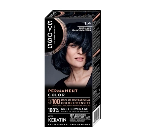 SYOSS PERMANENT COLORATION СТОЙКАЯ КРАСКА 1_4 ГРАНАТОВО-ЧЕРНЫЙ