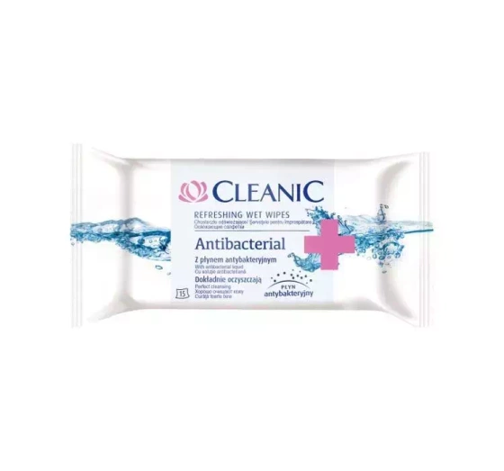CLEANIC АНТИБАКТЕРИАЛЬНЫЕ ОСВЕЖАЮЩИЕ САЛФЕТКИ