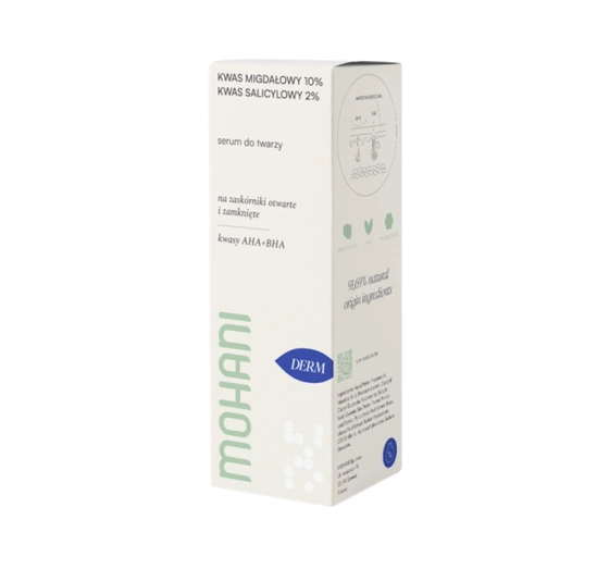 Нажмите на картинку, чтобы ее увеличить MOHANI EARTH'S ALPHABET COLLECTION ОТШЕЛУШИВАЮЩАЯ СЫВОРОТКА ДЛЯ ЛИЦА С МИНДАЛЬНОЙ КИСЛОТОЙ 10% 30МЛ