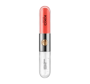 KIKO Milano Unlimited Double Touch двоетапна рідка помада 114 Orange Red 2x3мл