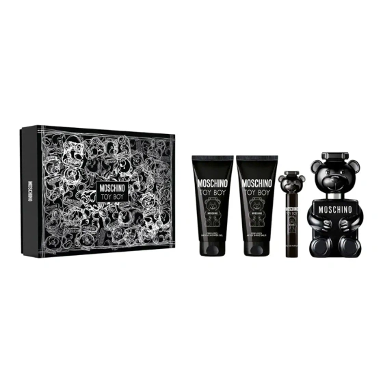 Moschino Toy Boy парфюмерная вода в спрее 100 мл + 10 мл + лосьон после бритья 100 мл + гель для душа 100 мл 