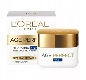 LOREAL AGE PERFECT RE-HYDRATING ОМОЛАЖИВАЮЩИЙ КРЕМ НА НОЧ 50+ 50МЛ