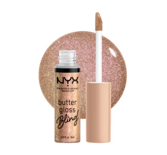 NYX PROFESSIONAL MAKEUP BUTTER GLOSS BLING БЛИСК ДЛЯ ГУБ 01 BRING THE BLING 8МЛ