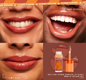 NYX PROFESSIONAL MAKEUP DUCK PLUMP БЛЕСК ДЛЯ УВЕЛИЧЕНИЯ ГУБ 05 BROWN OF APPLAUSE 7МЛ