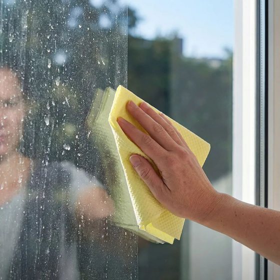 Vileda Actifibre Pro Glass & Windows — серветка з мікрофібри з покриттям PVA для скла та вікон, 1 шт.