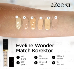 EVELINE WONDER MATCH ЖИДКИЙ КОРРЕКТОР 20 PEACH 7МЛ