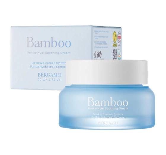 Bergamo Bamboo интенсивно увлажняюще-охлаждающий крем с бамбуком и гиалуроновой кислотой 50 г