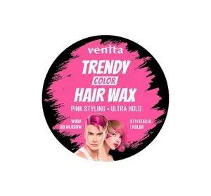 VENITA TRENDY COLOR HAIR WAX ТОНИРУЮЩИЙ ВОСК ДЛЯ УКЛАДКИ ВОЛОС PINK 75Г