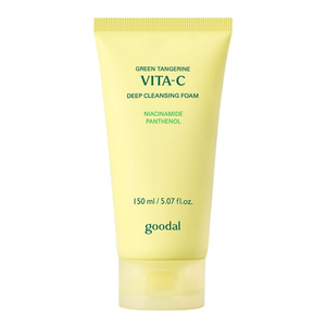 Goodal Green Tangerine Vita C Deep Cleansing Foam піна для глибокого очищення обличчя з ніацинамідом і пантенолом 150 мл