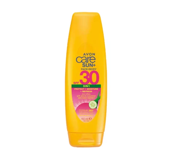 AVON CARE SUN+ 3IN1 SPF 30 ВОДОСТОЙКИЙ ЗАЩИТНЫЙ БАЛЬЗАМ ДЛЯ ЗАГАРА 150 МЛ