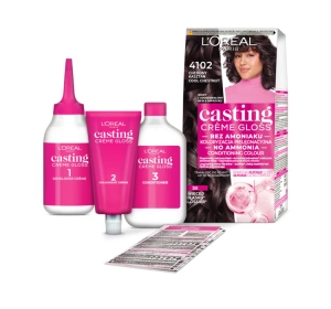 LOREAL CASTING CREME GLOSS ФАРБА ДЛЯ ВОЛОССЯ 4102 ХОЛОДНИЙ КАШТАН