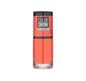 MAYBELLINE COLOR SHOW 60 SECONDS ТРАДИЦІЙНИЙ ЛАК ДЛЯ НІГТІВ 110 URBAN CORAL 6,7МЛ