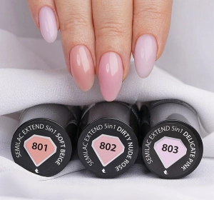 SEMILAC EXTEND 5в1 БАЗА ЛАК ТОП 803 DELICATE PINK 7МЛ
