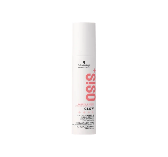 SCHWARZKOPF OSIS+ GLOW СИРОВАТКА ДЛЯ БЛИСКУ ВОЛОССЯ І ПРОТИ ПУХНАСТОСТІ 50МЛ