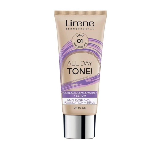 Lirene All Day Tone! тональный крем, который подстраивается под тон кожи + сыворотка 01 Light 30 мл
