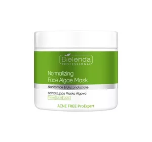 BIELENDA ACNE FREE PROEXPERT НОРМАЛИЗУЮЩАЯ АЛЬГИНАТНАЯ МАСКА ДЛЯ ЛИЦА, ГЛАЗ И ГУБ 160Г