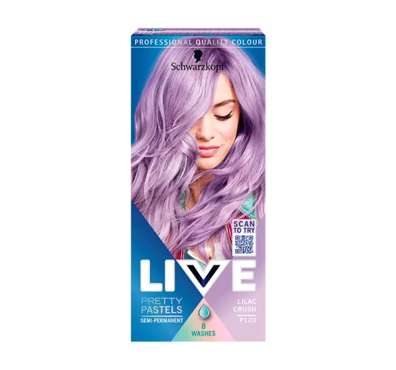 Нажмите на картинку, чтобы ее увеличить SCHWARZKOPF LIVE ULTRA BRIGHTS PRETTY PASTELS КРАСКА ДЛЯ ВОЛОС СРЕДНЕЙ УСТОЙЧИВОСТИ L120 LILAC CRUSH