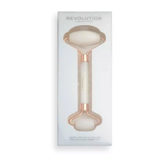 REVOLUTION SKINCARE БІЛИЙ ЖАДЕЇТОВИЙ ROLLER МАСАЖЕР ДЛЯ ОБЛИЧЧЯ