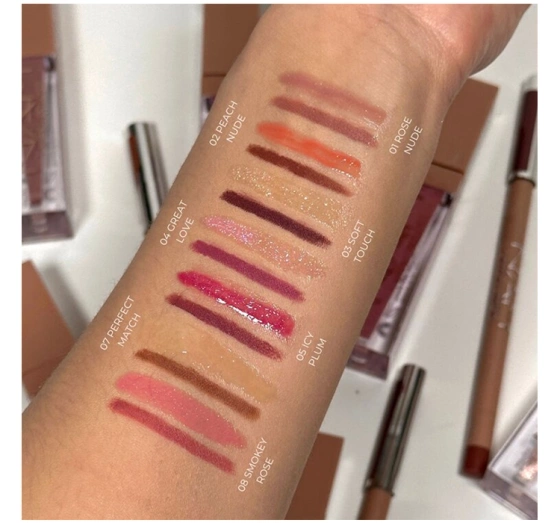 NAM Latex Lipgloss блиск для губ 8 Smokey Rose 3.5мл