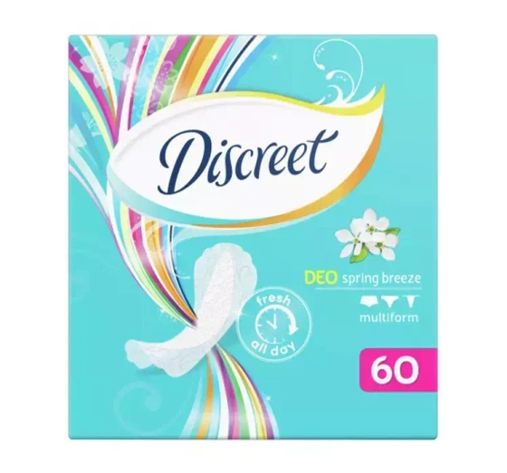 DISCREET DEO SPRING BREEZE MULTIFORM ГІГІЄНІЧНІ ПРОКЛАДКИ 60 ШТ