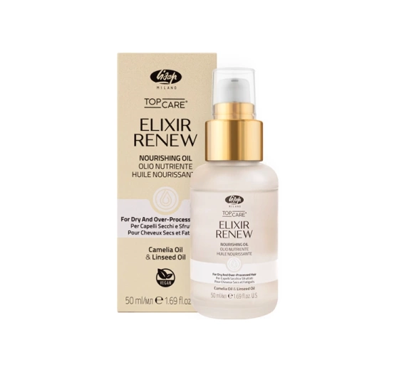 Натисніть на картинку, щоб її збільшити Lisap Milano Top Care Elixir Renew зволожувальна олія для сухого та пошкодженого волосся 50 мл