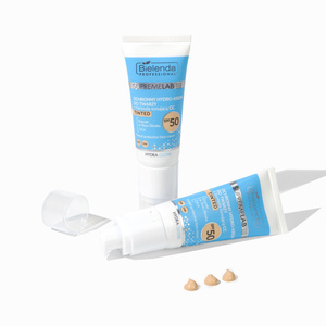 Bielenda Professional Supremelab Hydra Glow захисний гідрокрем для обличчя з тонуючою формулою CC SPF50 40 мл