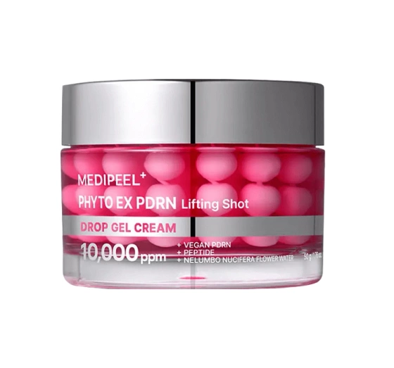 Нажмите на картинку, чтобы ее увеличить MEDIPEEL Phyto EX PDRN Lifting Shot Drop Gel Cream лифтингирующий крем для лица с пептидами 50 г