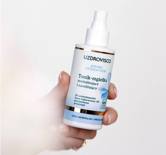 Uzdrovisko Amino Hydration восстанавливающий и увлажняющий тоник-спрей для лица 150мл