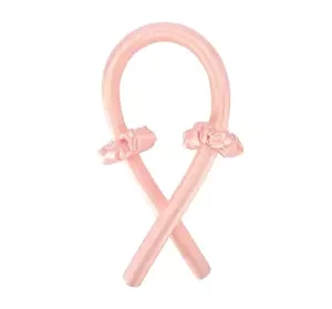 DENI CARTE ВАЛИК ДЛЯ НАКРУЧИВАНИЯ ВОЛОС + 2 РЕЗИНКИ PINK