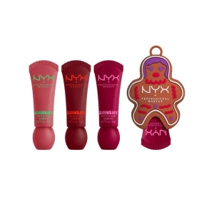 NYX Professional Makeup Smushy Kit пподарочный набор с бальзамами для губ и подвеской Smushy Matte Lip Balm Swipe 2 Smooth 8 мл + Smushy Matte Lip Balm Snuggle Szn 8 мл + Smushy Matte Lip Balm Squeeze N' Sizzle 8 мл + брелок